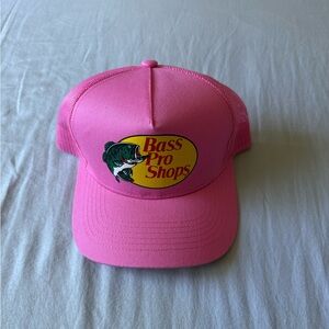 Pink bass pro shops trucker hat